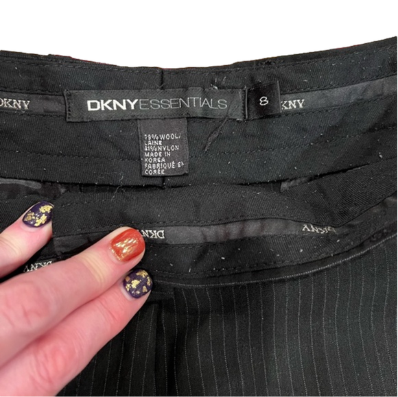 DKNY size 8 pin striped pants - Picture 3 of 6